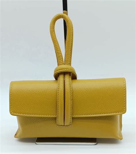 mustard yellow versace purse|VERSACE COLLECTION Mustard Yellow Pebble Grain Leather .